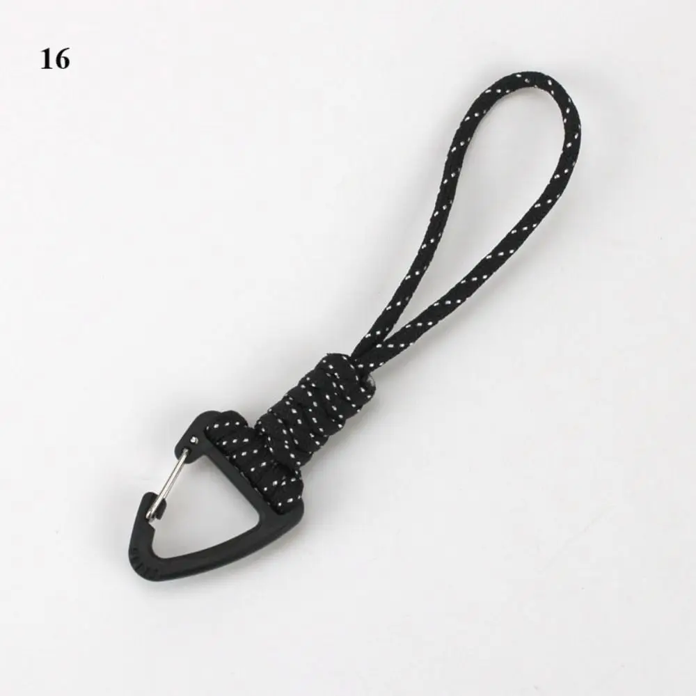 High Quality High Strength Paracord Keychain 20 Styles Lanyard Rotatable Buckle Emergency Survival Outdoor Tool