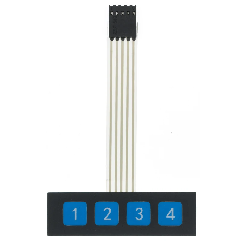AITEXM 4 12 16 20 Key Button Membrane Switch 1x4 3x4 4x4 4x5 Keys Matrix Array Keyboard Keypad Control Panel DIY Kit For Arduino