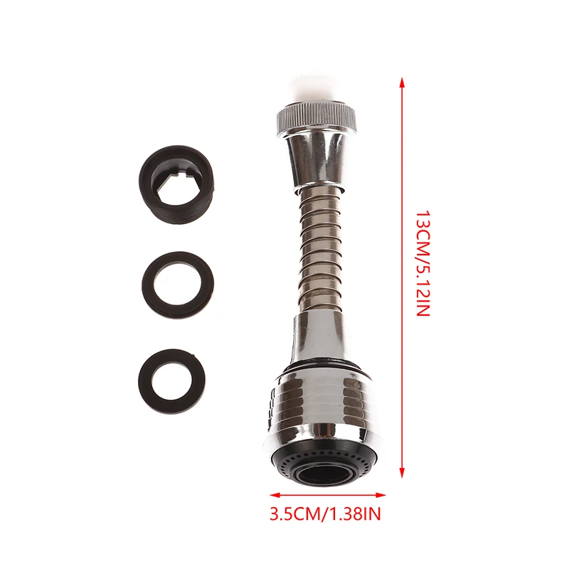 주방 스테인리스 스틸 싱크대 수도꼭지 스프링클러, 유연한 파이프, 회전 스플래시 방지 스프링클러, 스프레이 익스텐더 버블러