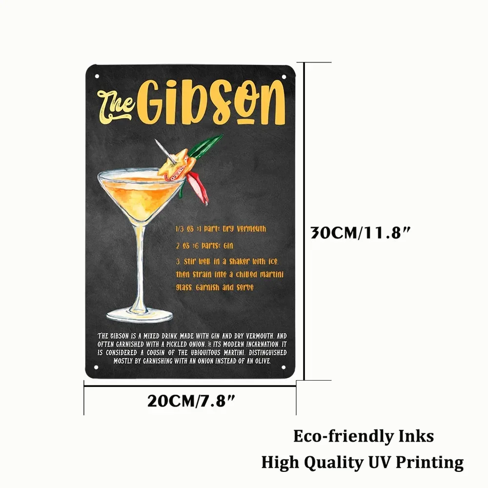 Elf Bar Vintage Tin Sign Cocktail Juice Whiskey Metal Poster Decoration Pub Club Man Cave Useful Things For Home Decor Plaque