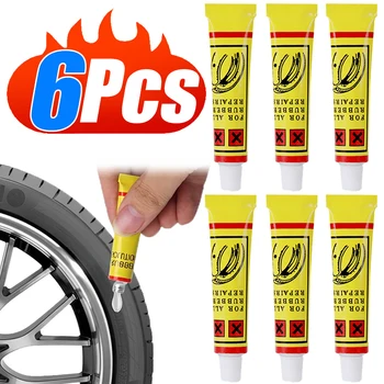 6/1Pcs Auto Reifen Reparatur Kleber Fahrrad Motorrad Reifen Innenrohr Flicken Kleber Gummi Zement Klebstoff Reifen Reparatur kleber Werkzeuge