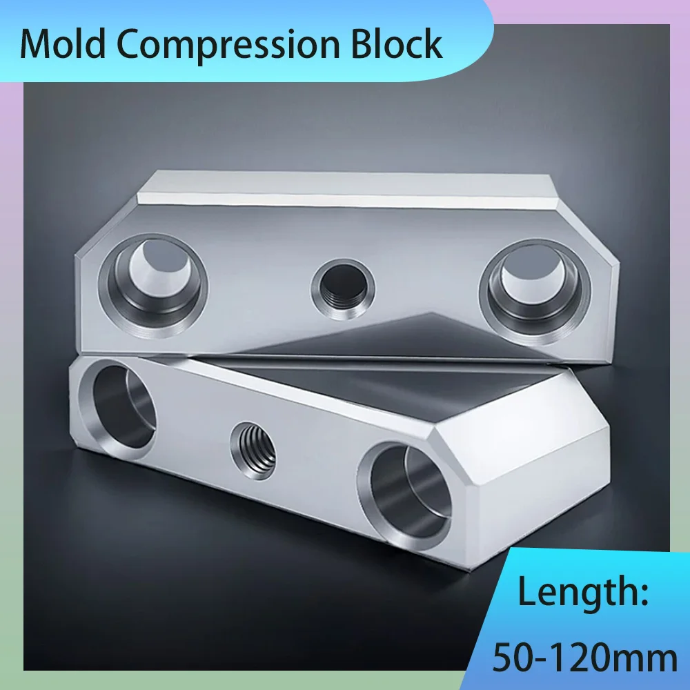 1Pcs L=50-120mm 40CR Mold Squeezing Block 5 ° Diagonal Wedge Locking Block Mother Mold Nut Forced Edge Wedge Block HRC50-55 °