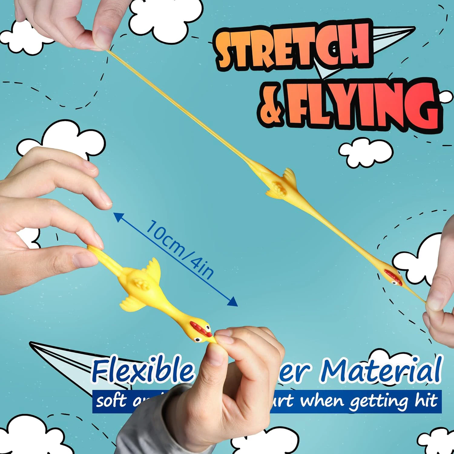 Nieuwigheid katapult kippenspeeltje - Interactief schietspel geschikt voor kinderen en volwassenen - Fidgetspeeltje voor stressverlichting