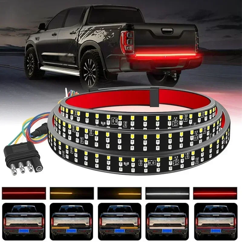 Car Brake Turn Signal Light 12V 1.2m 1.5m LED Strip Warning Lamp for Pickup Truck Rear Tail Running Reverse Double Flash Lights