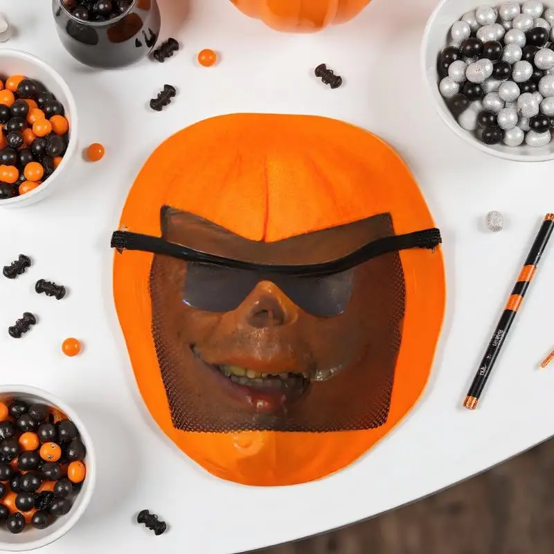 

Halloween Horror Devil Mask Pumpkin Mask Funny Cosplay Roleplay Mask Demon Terror Carnival Party Costume Props