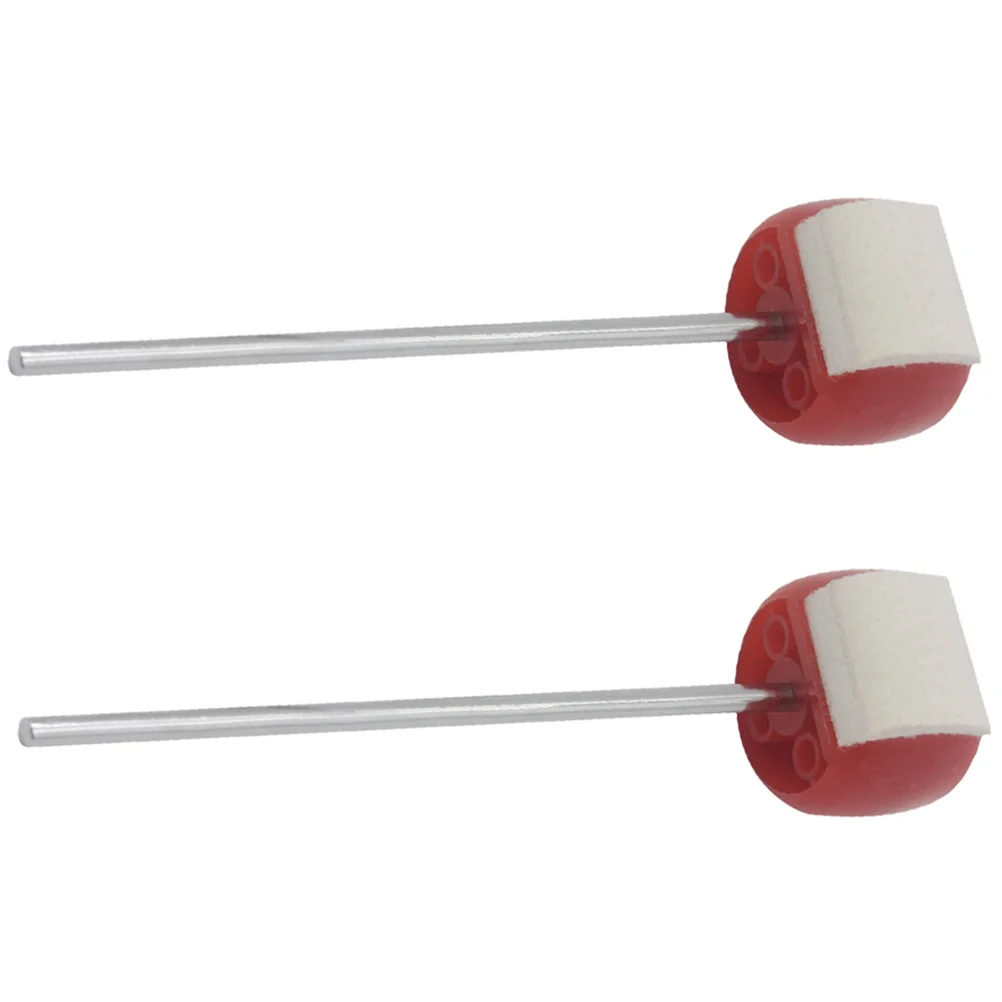 

2 pcs Felt Beater For Bass Kick Drum Pedal Replacement Durable Percussion Instrument Parts Drum Set Accessories