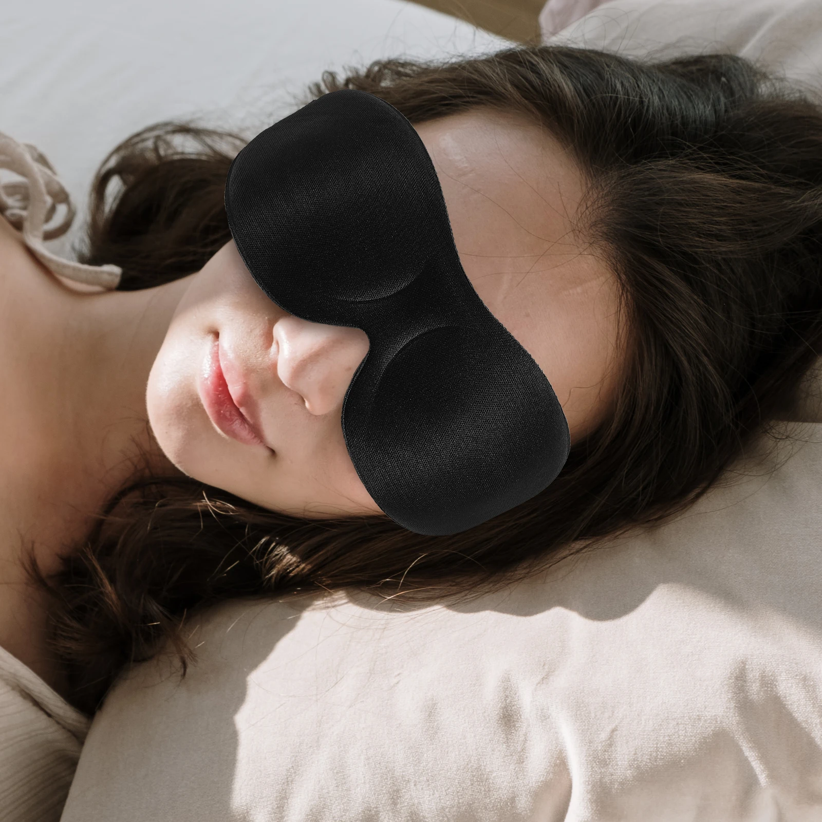 

Sleep Mask Eye Goggles Blocking Light Travel Blindfold Unisex Elastic Band Lightweight Breathable Comfortable Durable Anti