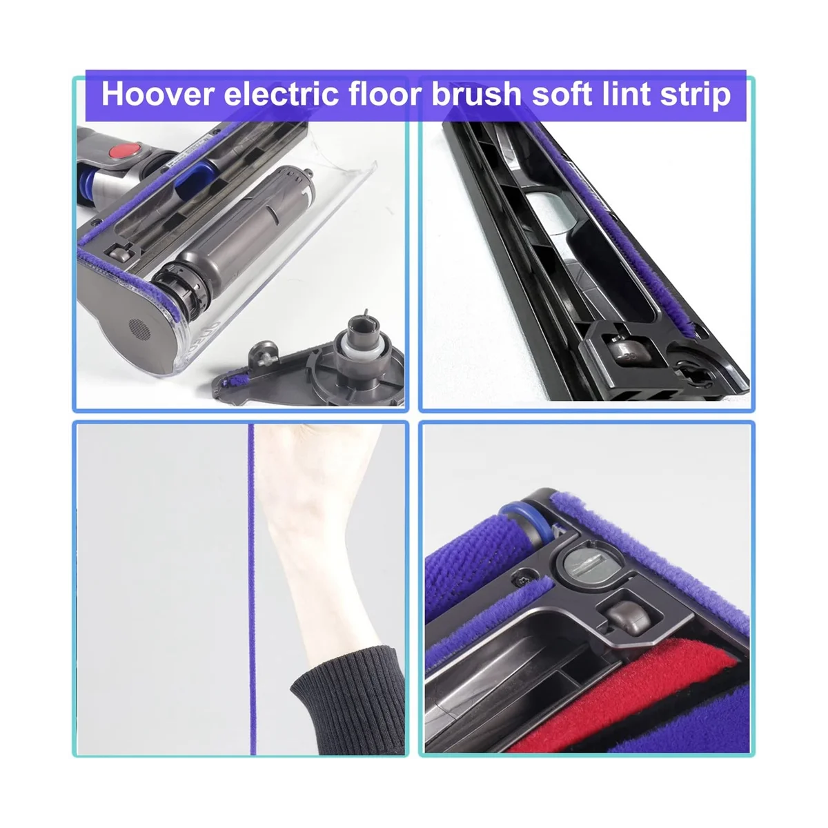 Ersatz bürste für v6 v7 v10 v11, Soft Roller Zubehör, mit 6 Filz streifen, Reinigung und Stauben tfernung