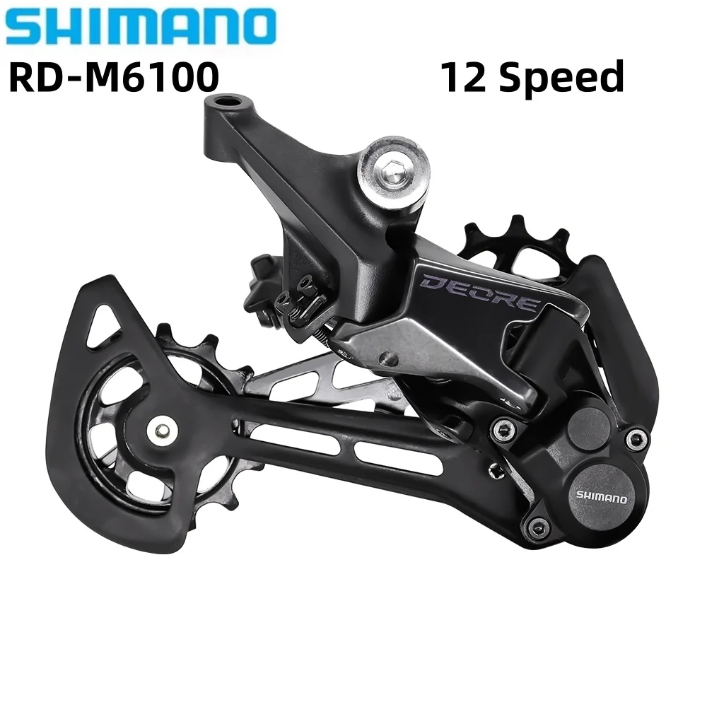 SHIMANO DEORE M6100 12 Speed Derailleurs Shifter Lever RD-M6100-SGS Derailleur 12V 12S MTB Bicycle Original Parts