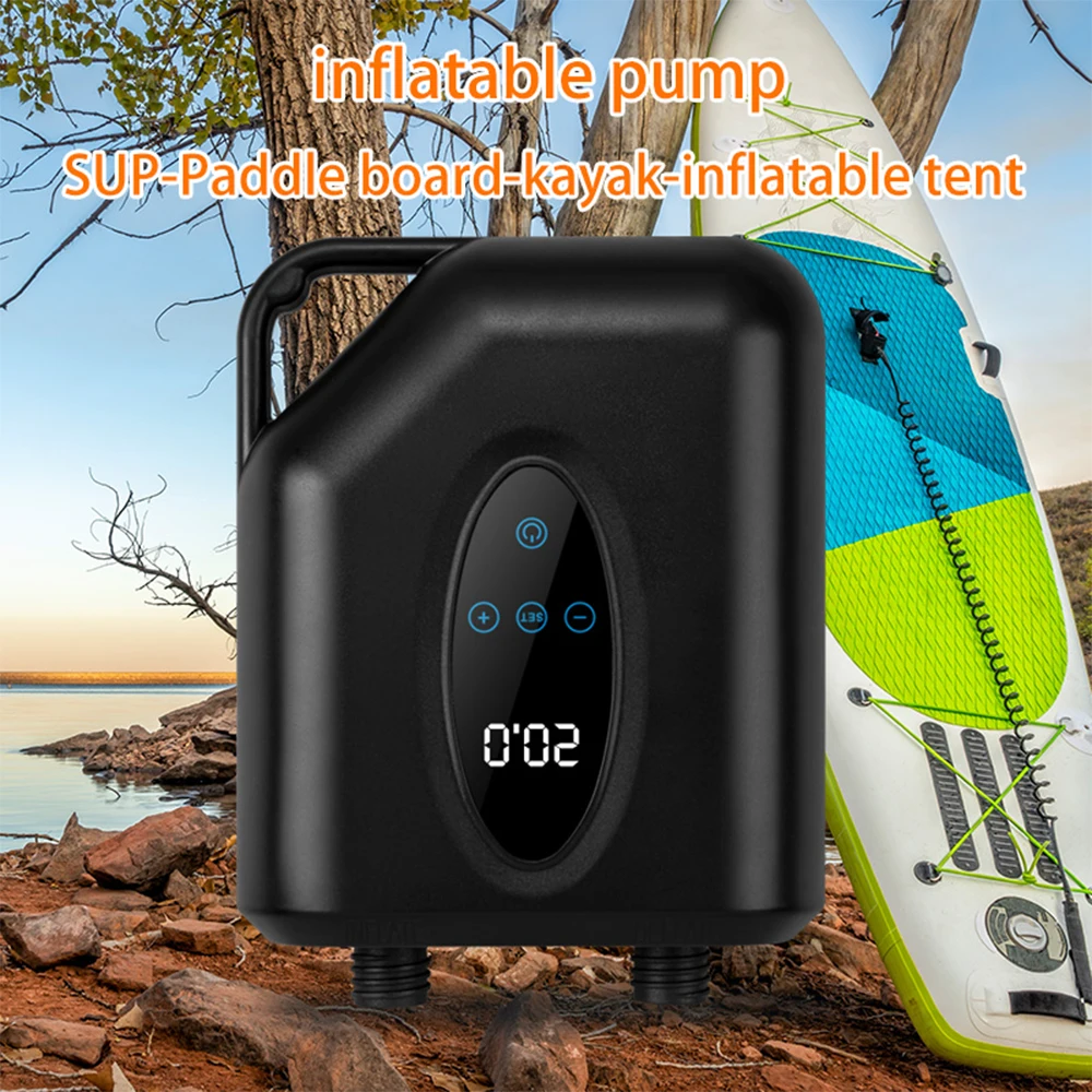 Electric Inflation Pump 20PSI High Pressure Smart SUP Air Pump Intelligent Dual Stage Inflation Deflation For Car Paddle Boards