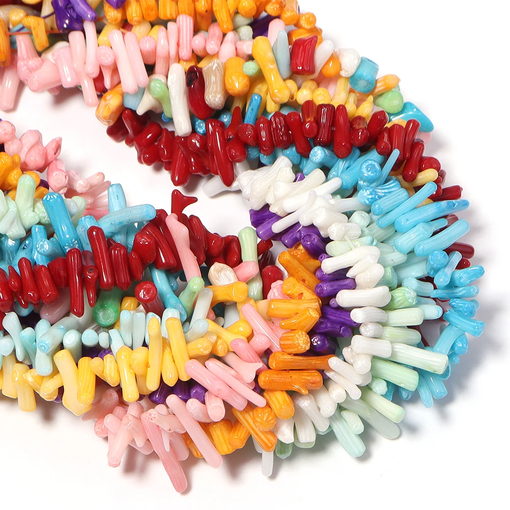 1 strand Natural Stone coral beads irregular shape loose beads isolation beads for DIY Decoration Handmade Crafts Accessories