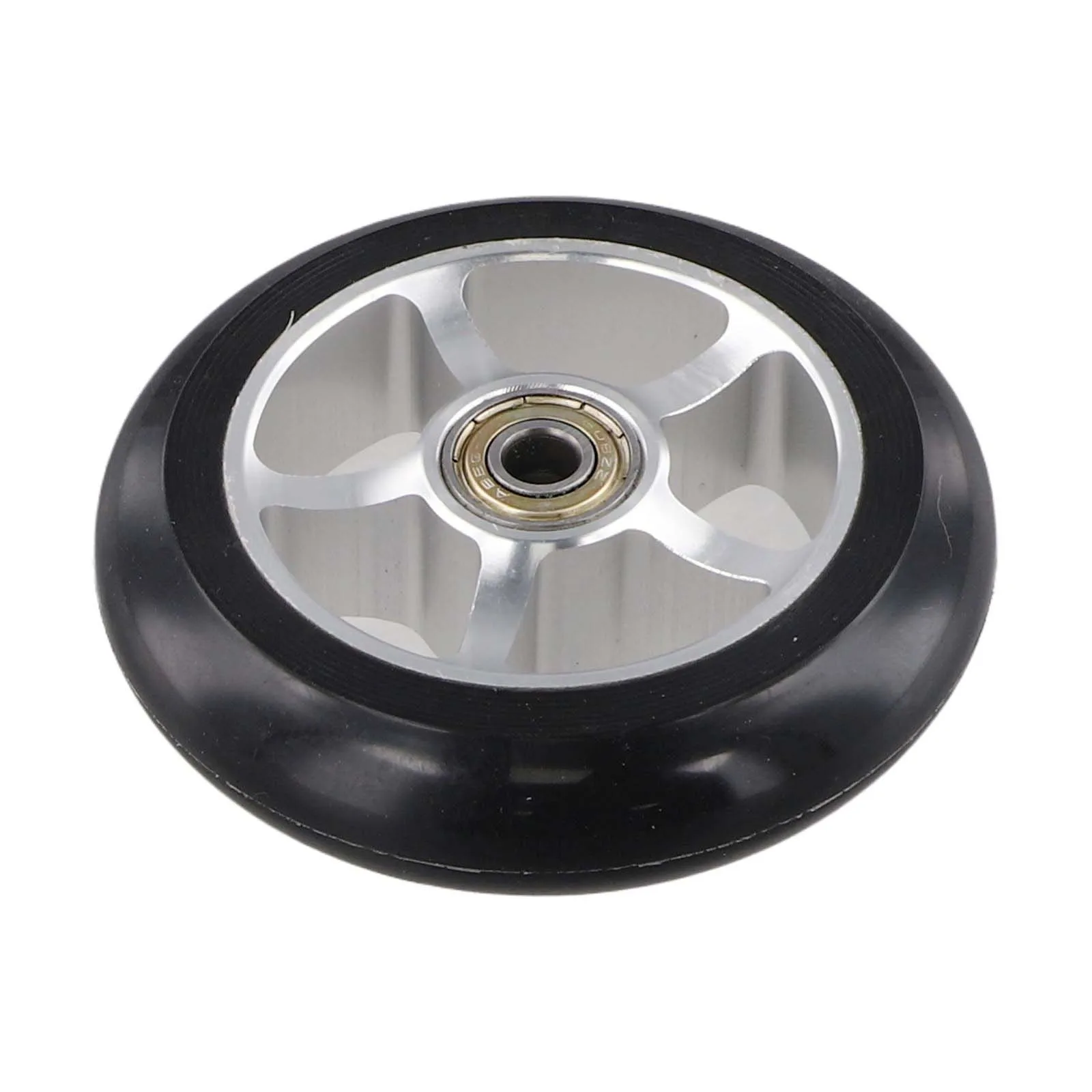 Aluminum Alloy Wheel Hub 100mm Scooter Wheels CNC Processed Strong Load-bearing Scooter Replacement Wheels Outer Tire