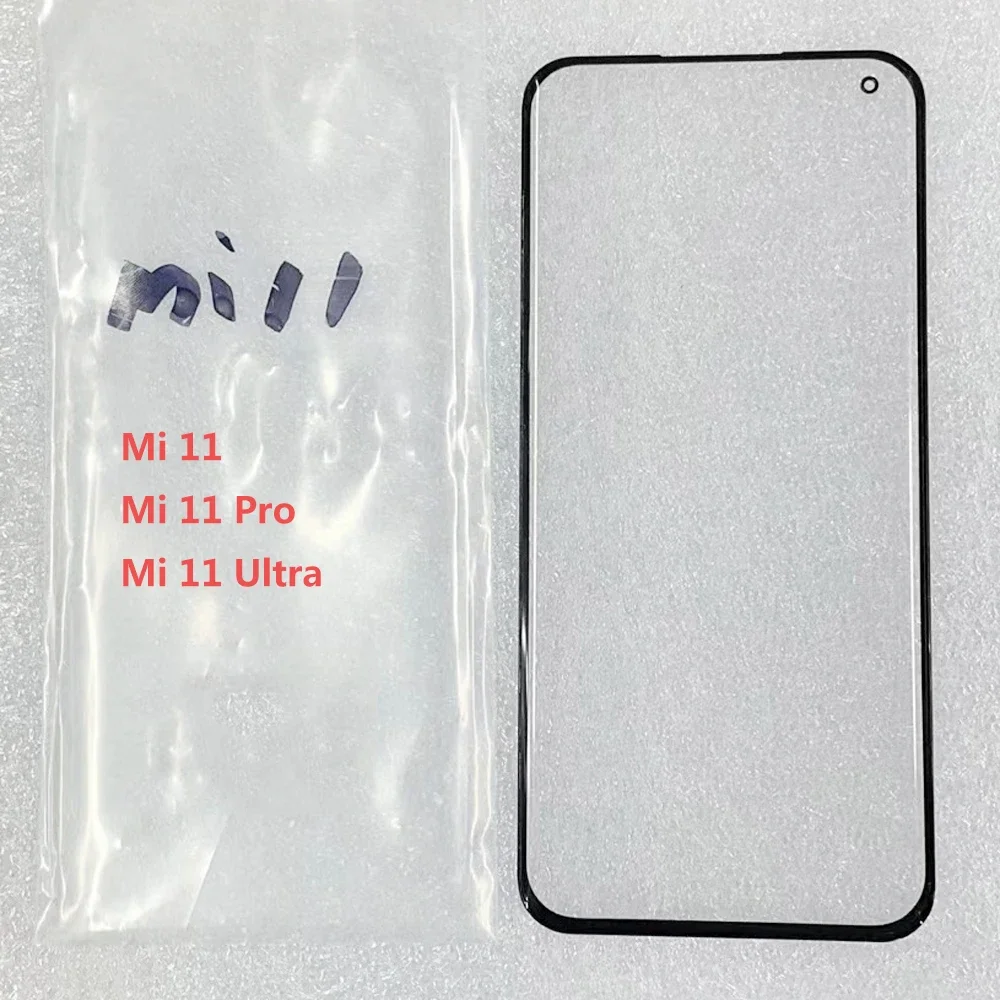 

Передний сенсорный экран для Xiaomi Mi 11, Mi11 Pro Mi11, Сменный стеклянный ЖК-дисплей с OCA панелью