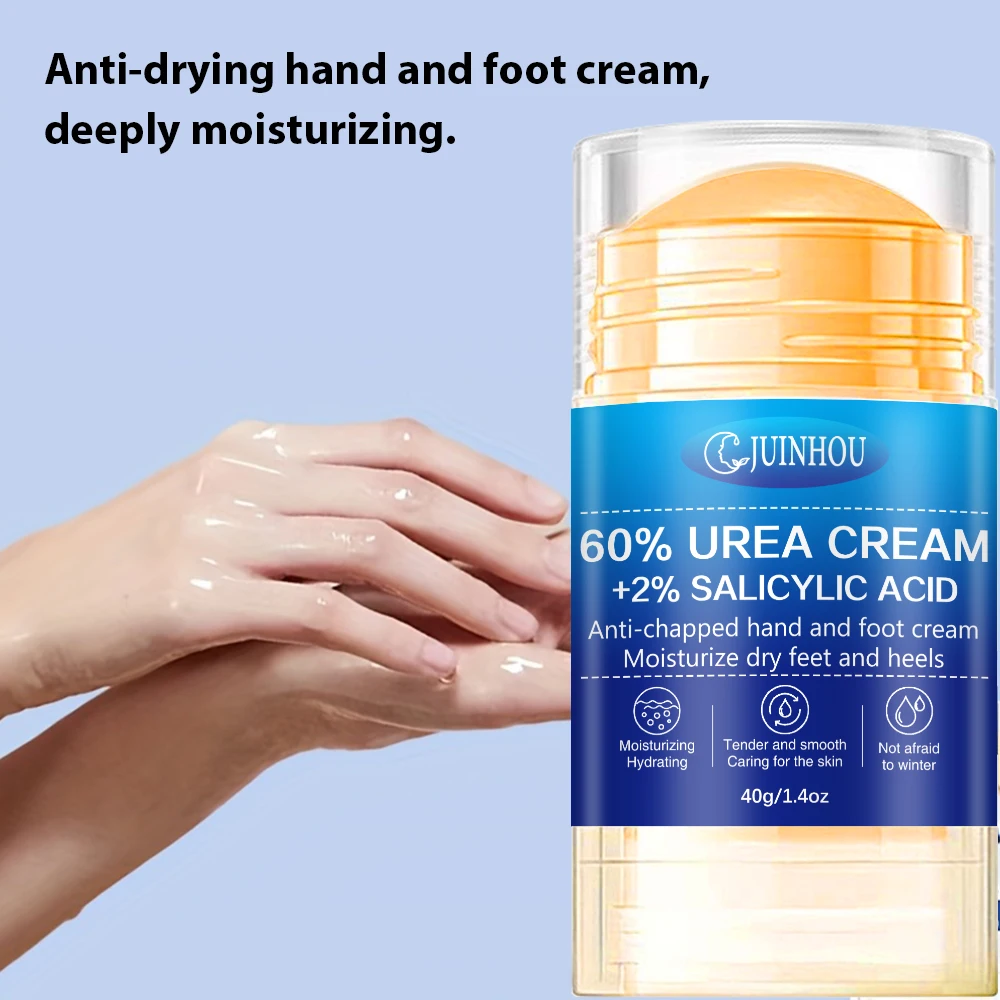 JUINHOU 40g Foot Stick 60% Urea 2% Salicylic Acid Exfoliation And Calluses Callus Portable Dry Crack Heel Repair Pedicure Care view 2
