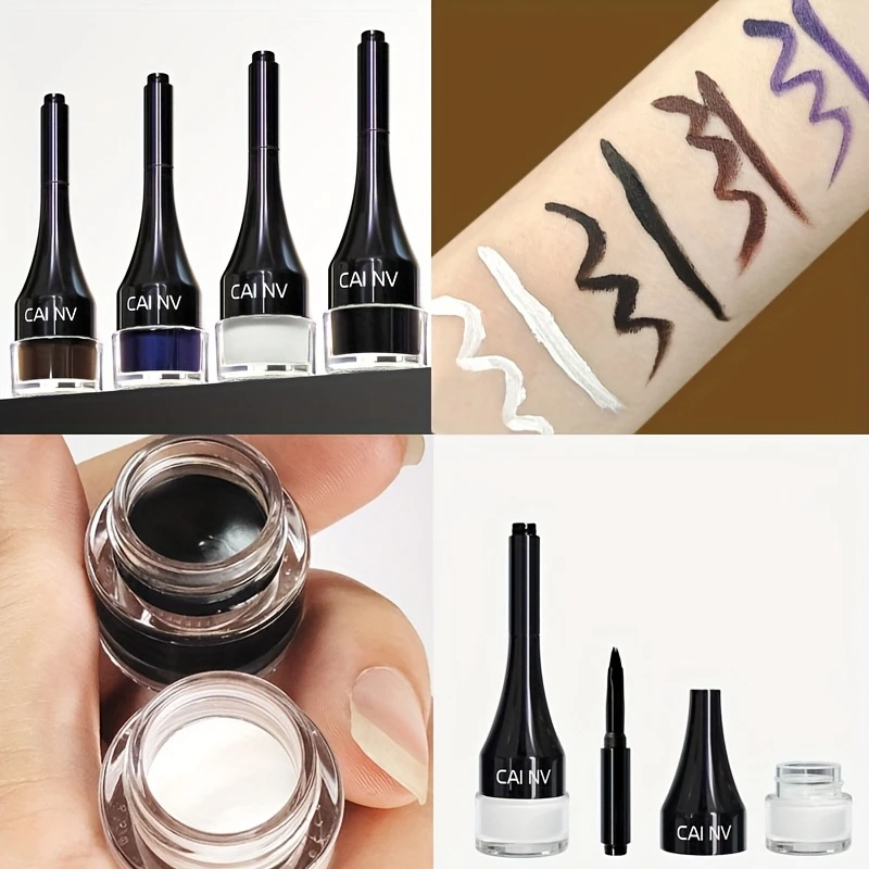 كريم تحديد العيون - مكياج تحديد الحواجب المقاوم للماء، قلم تحديد عيون ملون بطرف رفيع، قلم تحديد الحواجب والشفاه المقاوم للنقل #5