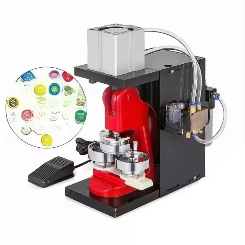 

75Mm Automatic Pin Badge Maker, Pneumatic Badge Maker