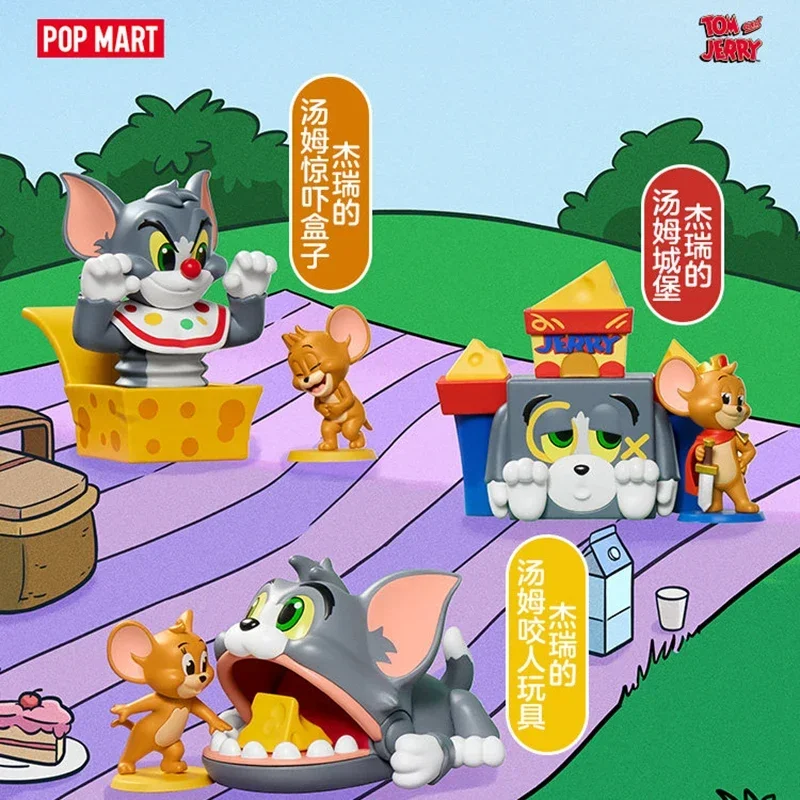 

POPMART TOM And JERRY Funfair Series Blind Box Guess Bag Mystery Box Toys Doll Cute Anime Figure Ornament Collection