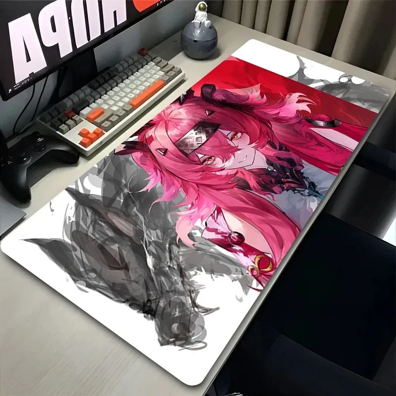 Alas Mouse Kawaii Laptop Wuthering Waves Alas Keyboard Gamer Gadis Anime Seksi Lupa Alas Mouse Desktop Aksesori Gaming PC Alas Mouse