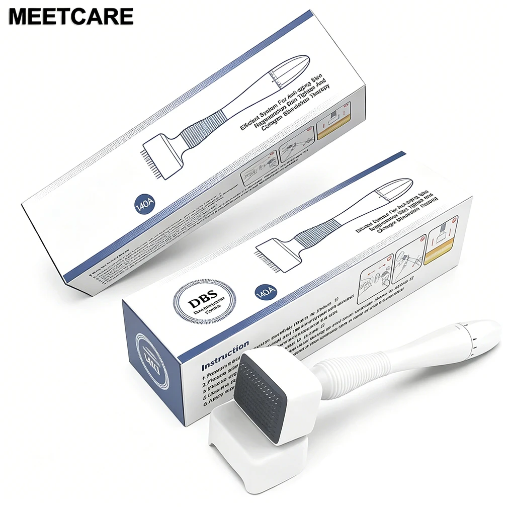 Rodillo de sello Derma DRS140A y 140A, longitud de aguja ajustable, microagujas, sistema rodante Derma, herramienta de cuidado de la piel de belleza Dermastamp