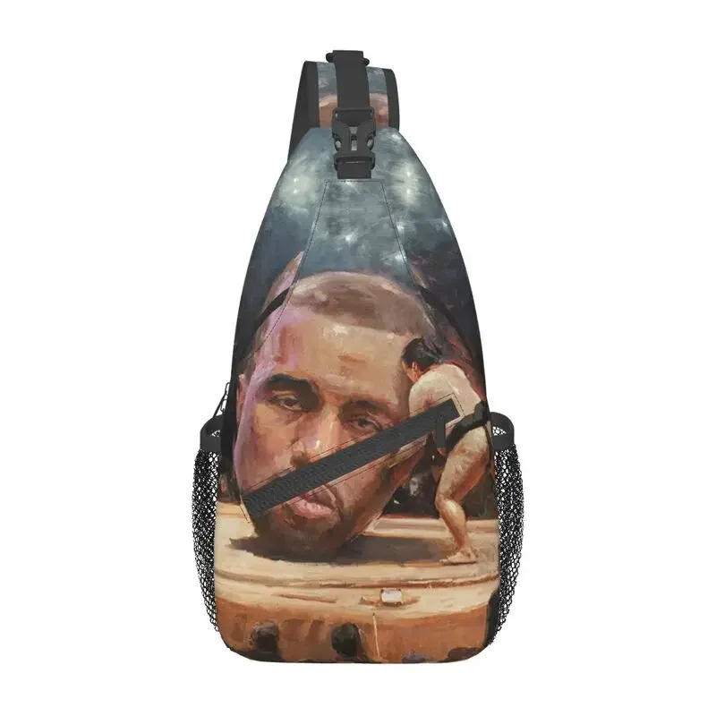 Funny Kanye West Sumo Meme Sling Chest Bag  Shoulder Crossbody Backpack for Men Travel Hiking Daypack