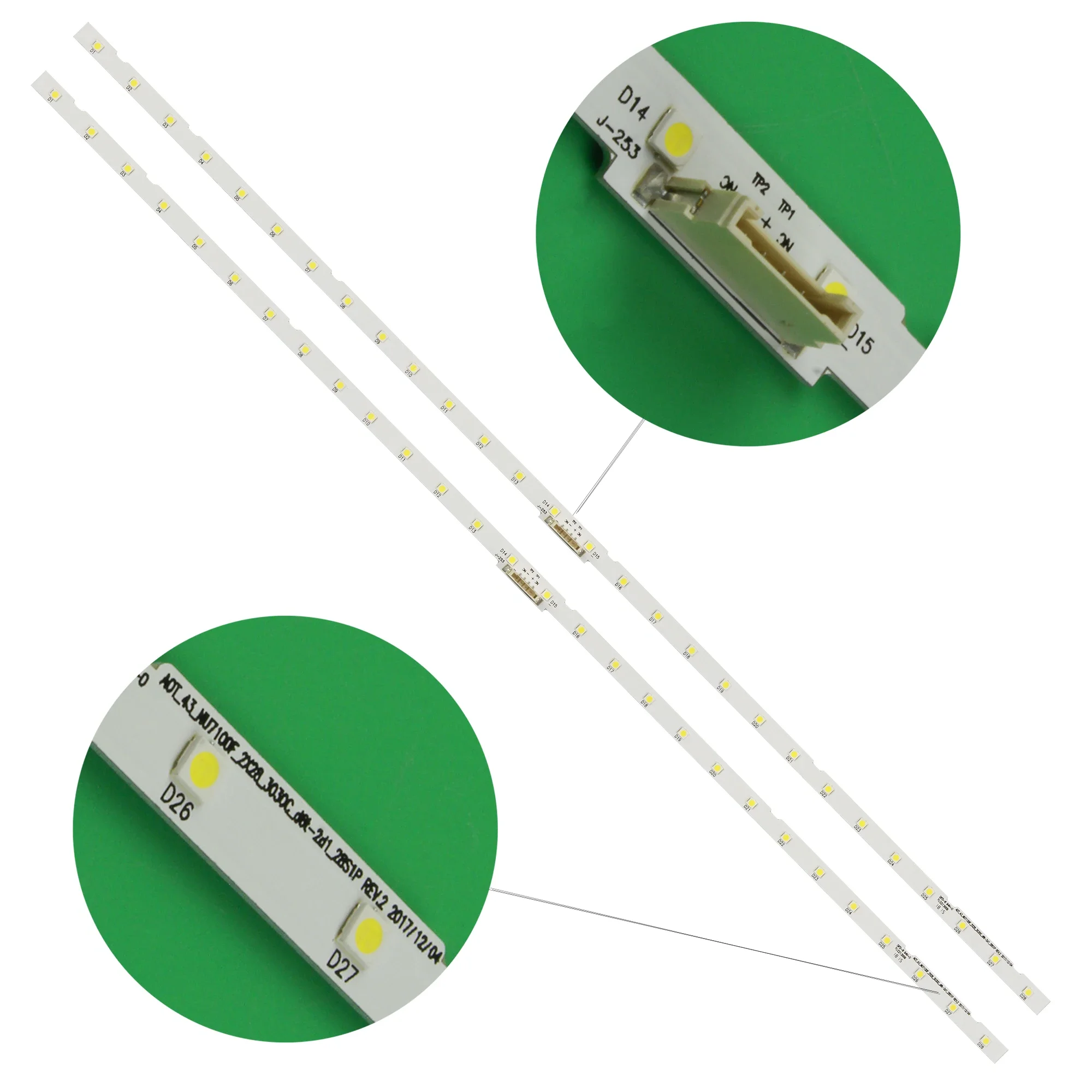 2-pecas-de-fita-led-43-new-edge-28ea-180223-7020-ue43nu7479u-ue43nu7400u-ue43ru7020k-ue43nu7400s-ue43nu7179u-ue43nu7452u-ue43nu7479