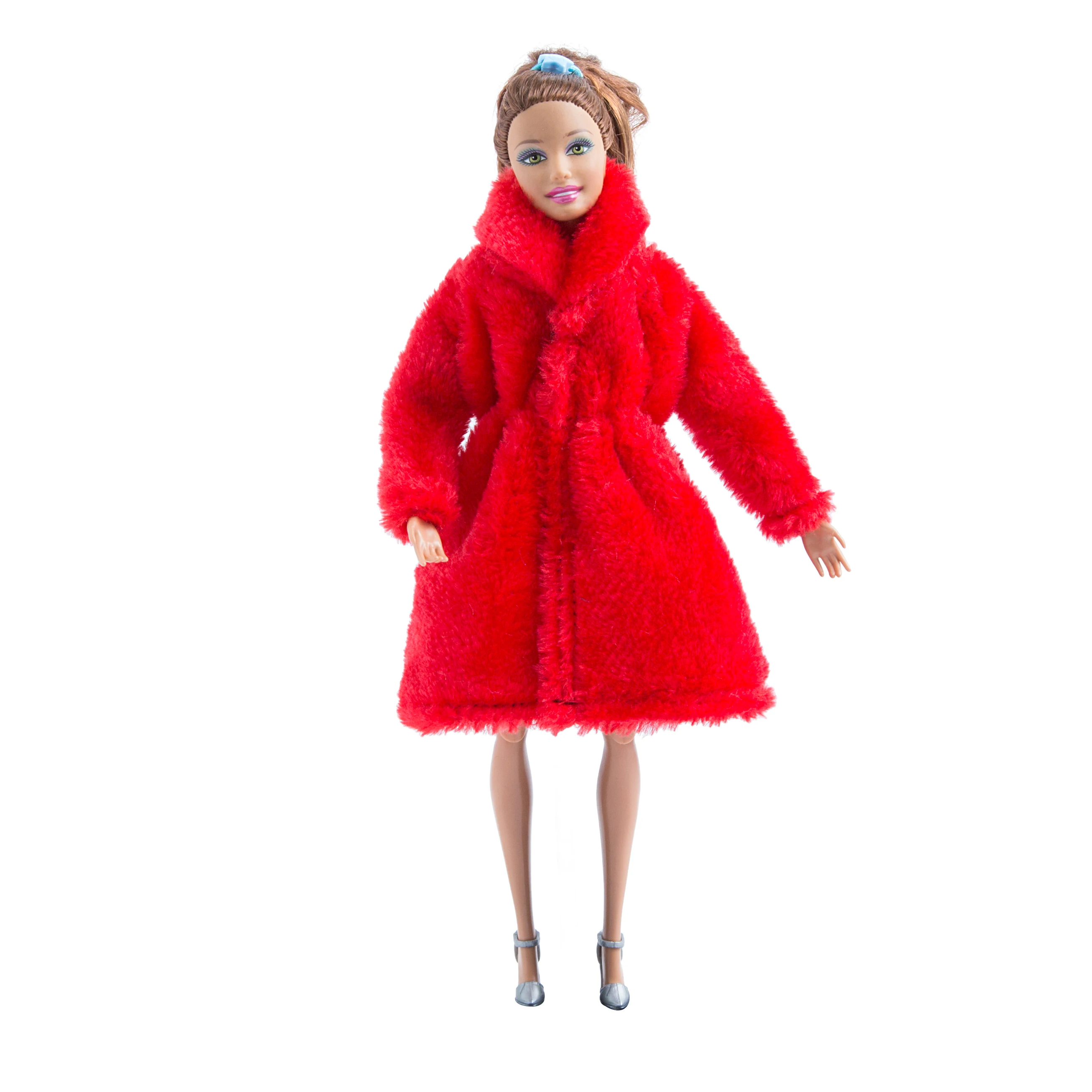 New 30cm 1/6 Grows Outfit Flannel coat Accessories Clothes for Barbies doll