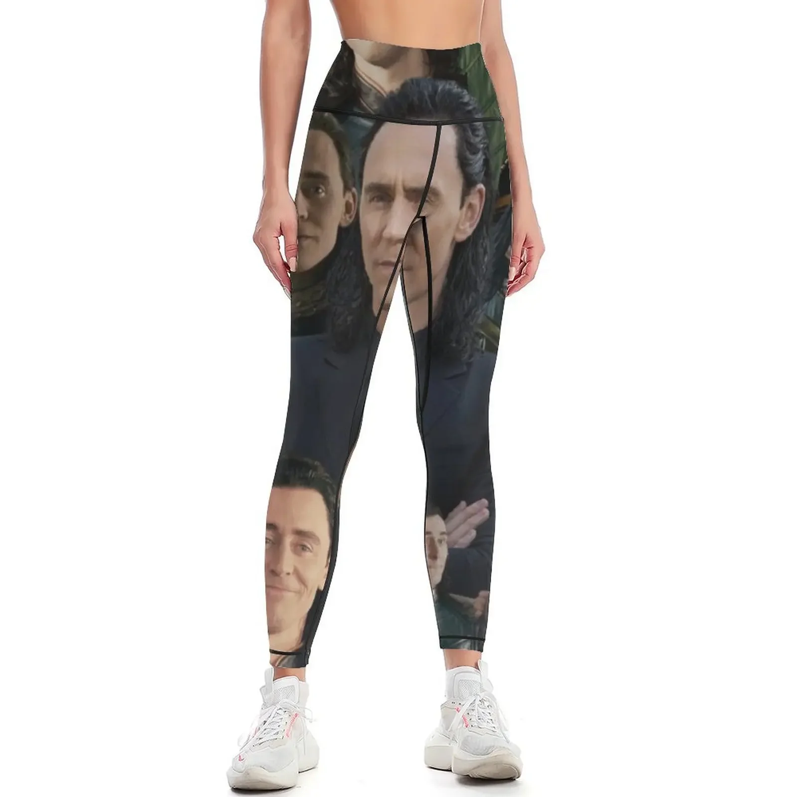 

Tom Hiddleston collage Leggings sporty woman gym Fitness clothing sport set legings for fitness Womens Leggings