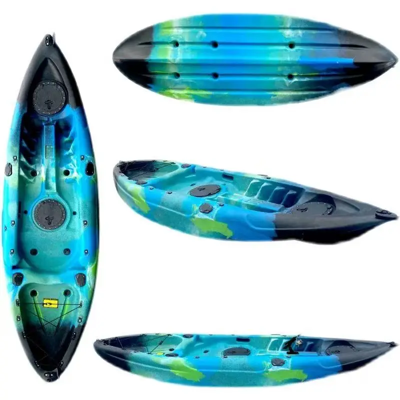 Single Person Rotational Molding Non-Inflatable Kayak Thickened Fishing Ocean Use Outdoor Paddle  2026
