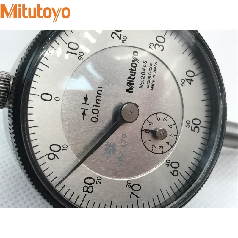 ميتوتويو اليابان 2046S 0.01 مللي متر مؤشر الاتصال الدقيق 10 مللي متر المكبس مقياس قياسي لفحص الاختبار