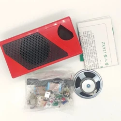 DIY Complete Kit ZX921 Type All- Eight-tube Superheterodyne Radio Electronic Kit Parts and Large Shells Are