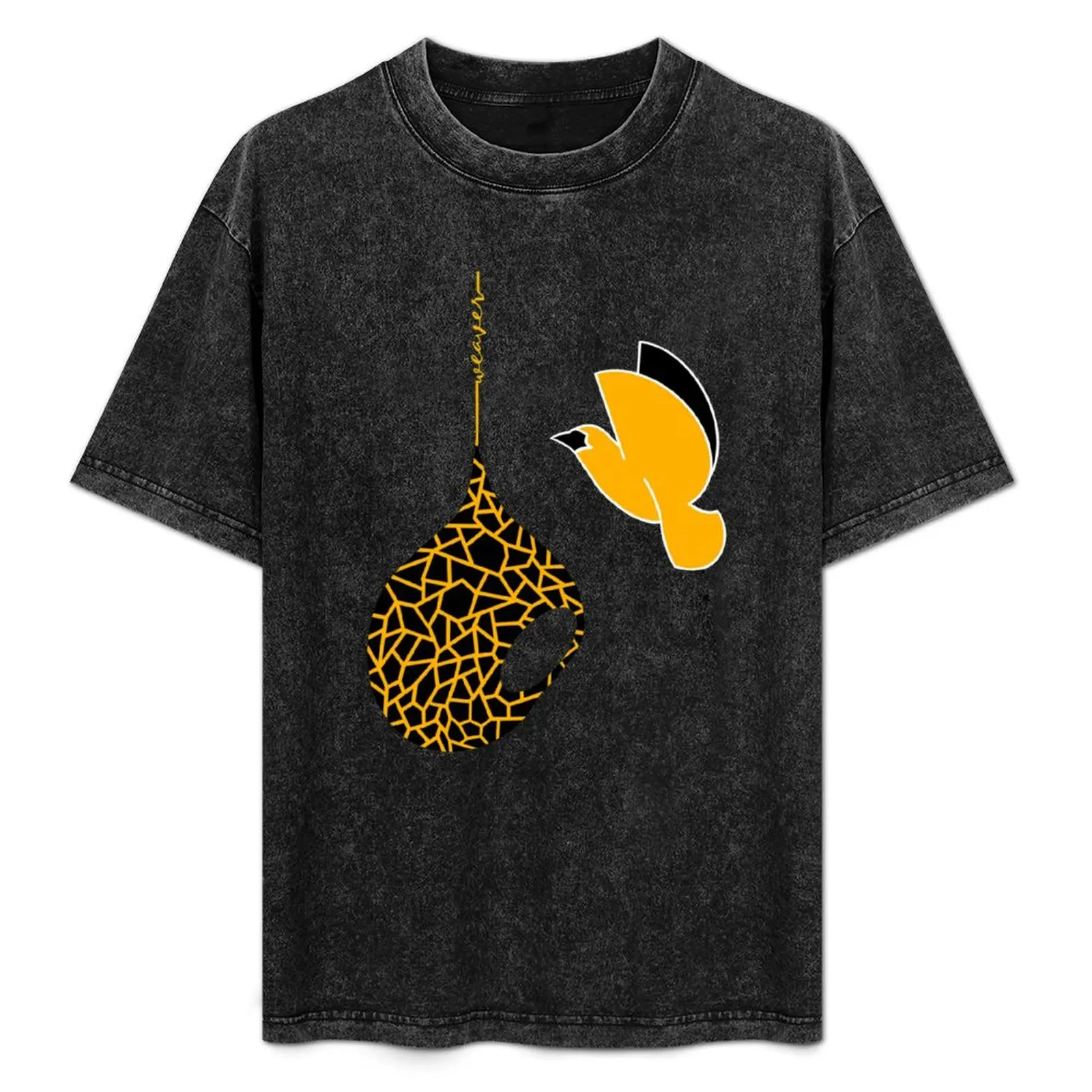 

Geometric Ruppell’s Weaver Bird with nest and weaver text detail T-Shirt sublime boys animal print anime clothes Men's t-shirts