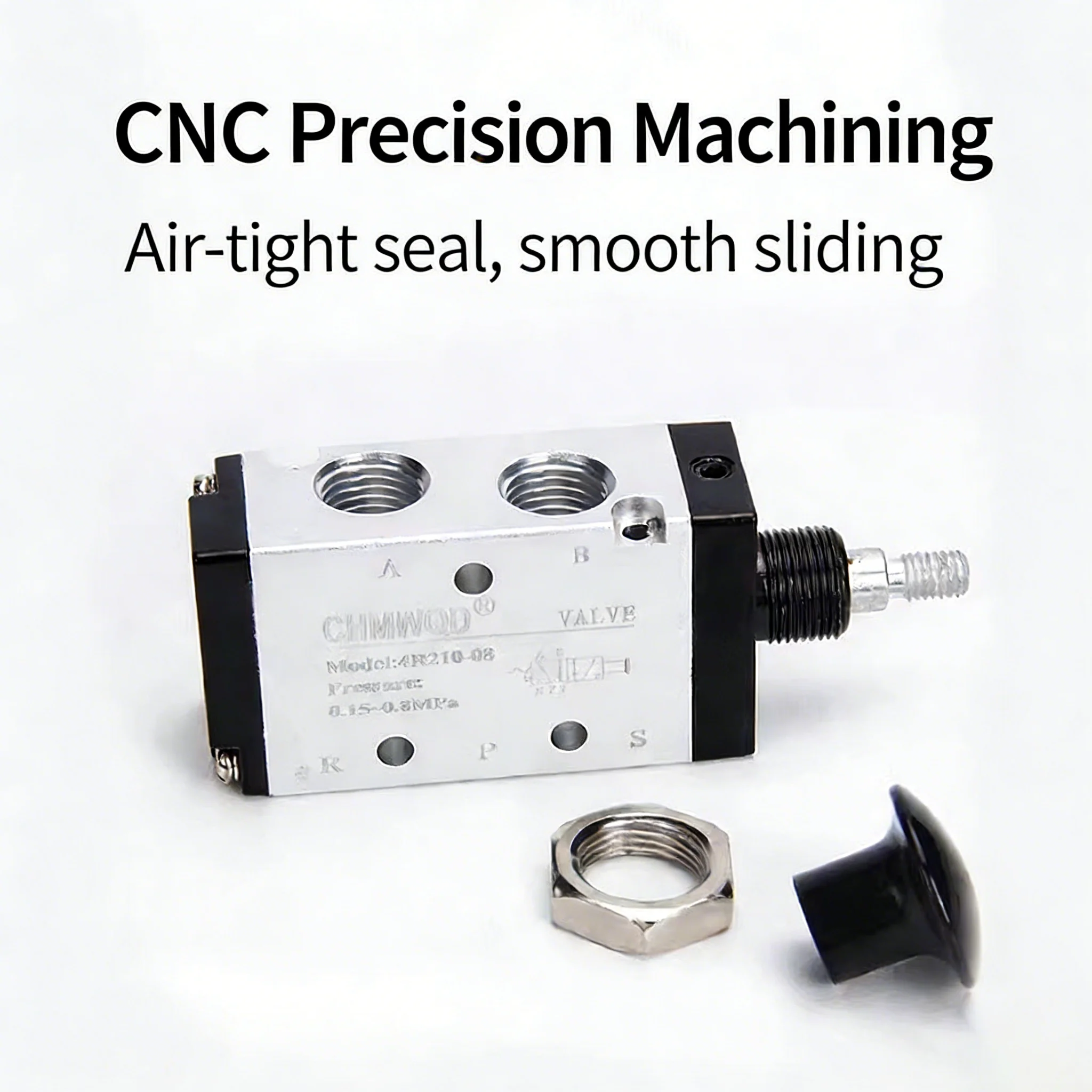 Pneumatic Hand-operated Valve 4R210-08 4R310-10 Two-position Five-way Manual Reversing Valve Cylinder Control Valve Switch