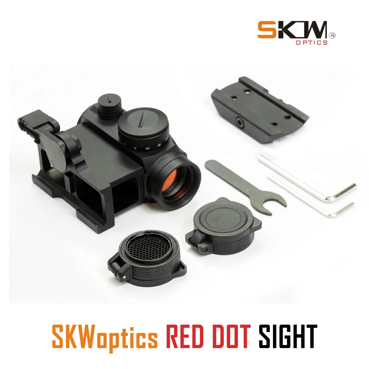 Imagem -06 - Skwoptics-red Dot Sight para Ar15 Rifle Scope Picatinny Rail Mount 1x20