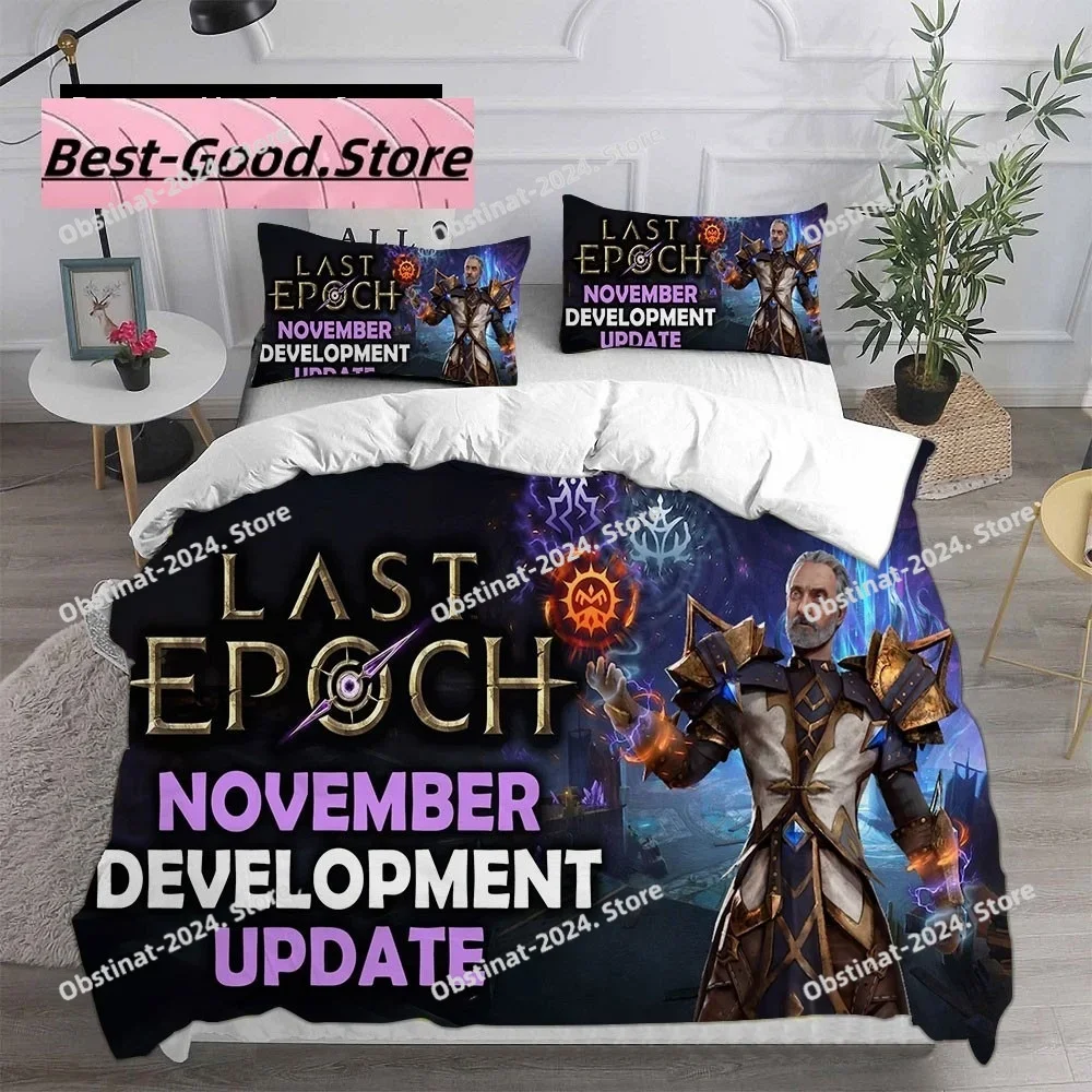 

3d Print Anime Game Last Epoch Bedding Set Boys Girls Twin Queen King Size Duvet Cover Pillowcase Bed boys Adults Home Textiles