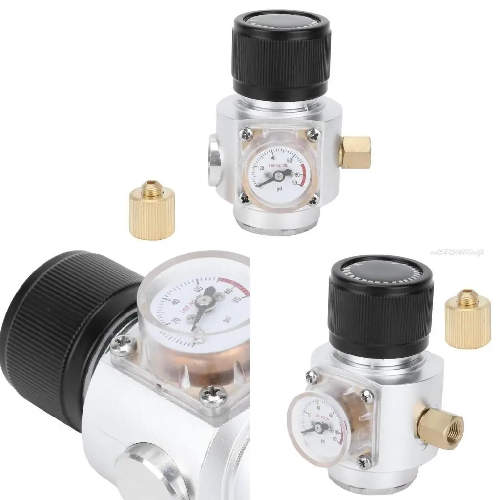 

27RB Small CO2 Регулятор 0-90 фунтов на квадратный дюйм безопасного пивоварения кухонный прибор идеал для домашнего пивоварения