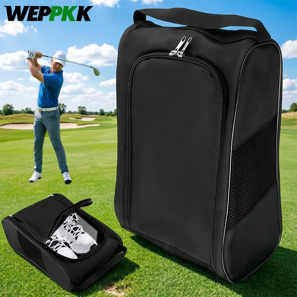 

1Pcs Golf Shoe Bag for Travel, Outdoor Zippered Shoe Carrier, Compatible with Various Shoe Size,Sport Shoes Bag Travel Shoe Bags