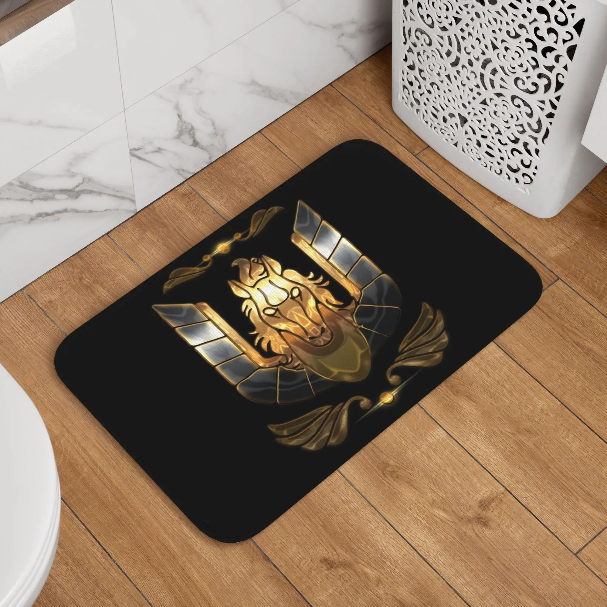 Custom Saint Seiya Pegasus Bronze Doormat Non-Slip Bathroom Kitchen Mat Bedroom Balcony Floor Door Entrance Carpet Rug