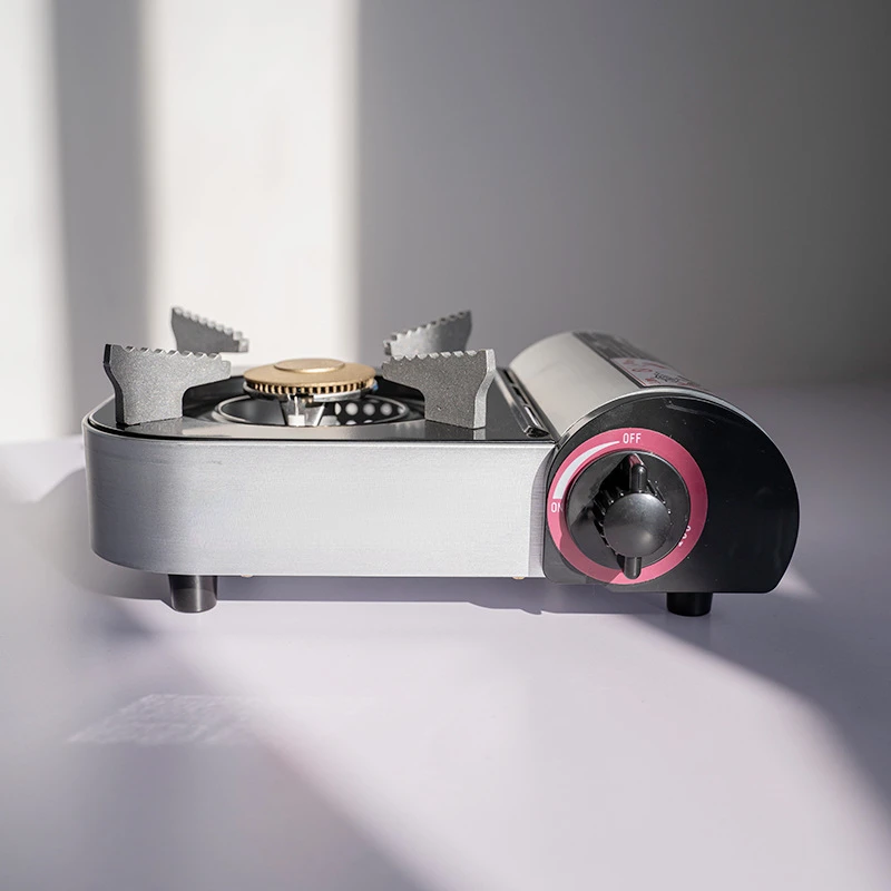 휴대용 스테인레스 스틸 가스 스토브, 여행용 캠핑 가스 스토브, 3 버너 자동, 3500W