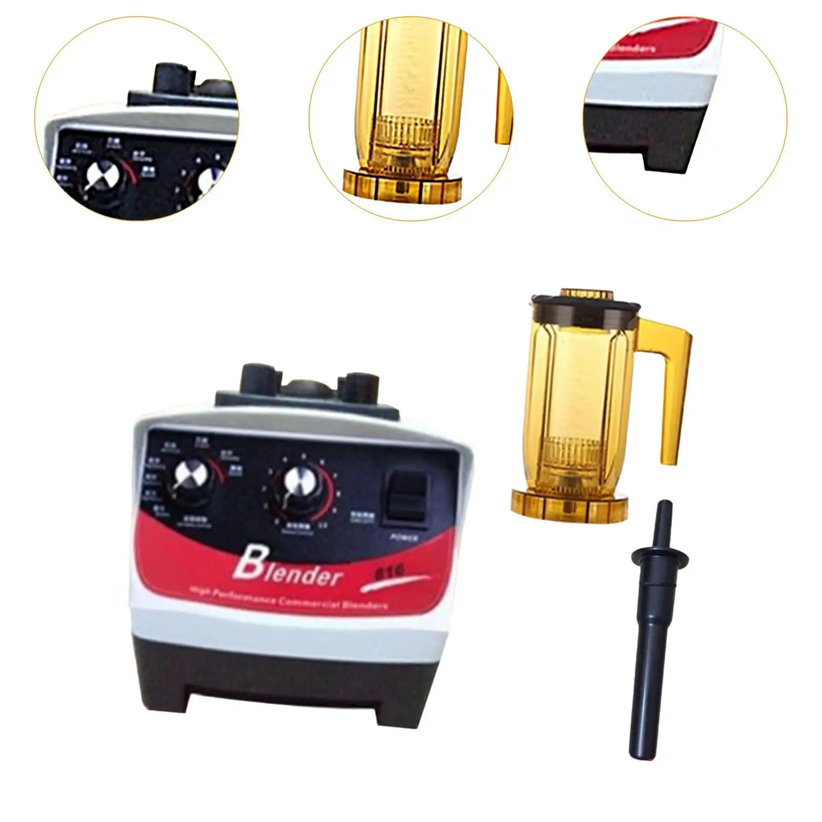 Liquidificador de bancada de alta velocidade, 20000rpm, aparelho de cozinha, liquidificador profissional para fazer chá com bolhas, bebidas congeladas, esmagamento de gelo