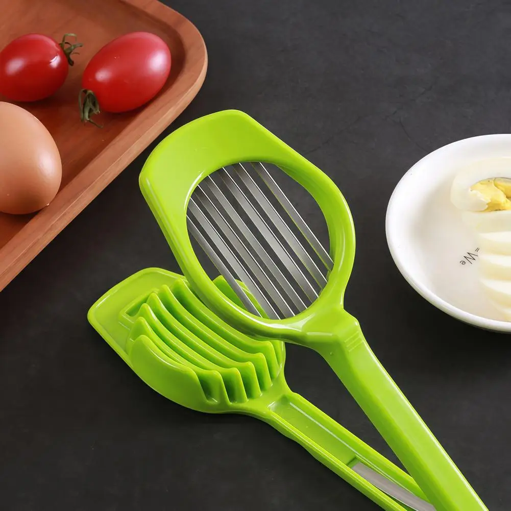

Hard Boiled Egg Cutter Stainless Steel Blades Easy to Clean Dishwasher Safe Multifunctional Vegetable Cutter Kitchen Tool