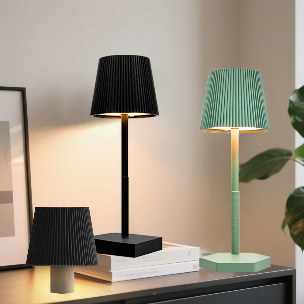 

Скандинавская светодиодная настольная лампа, перезаряжаемая настольная лампа, 3 цвета, сенсорная регулируемая яркость, настольный ночник, домашняя столовая, кофейня, декор комнаты