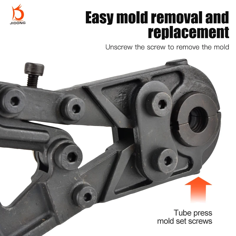 CW-1632A 6-Ton Hydraulic Pliers Manual Stainless Steel Water Pipe Crimping Tools with DN1 Die 15/20/25 OEM Customizable