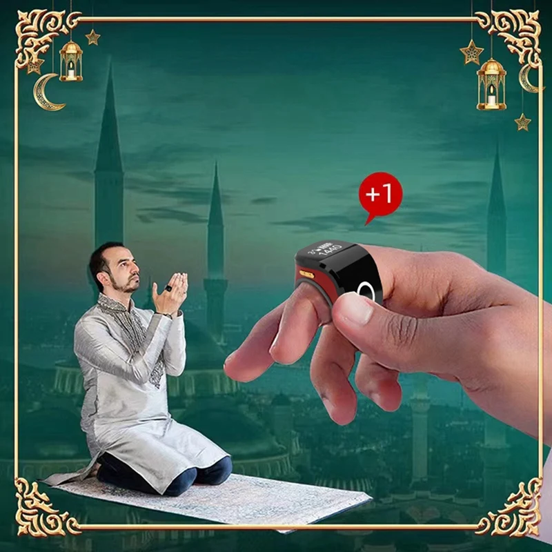 NEW-Digital Counter Portable Points Rechargeable Ring Ring Idea Tally Counter Smart Touch Finger Counter