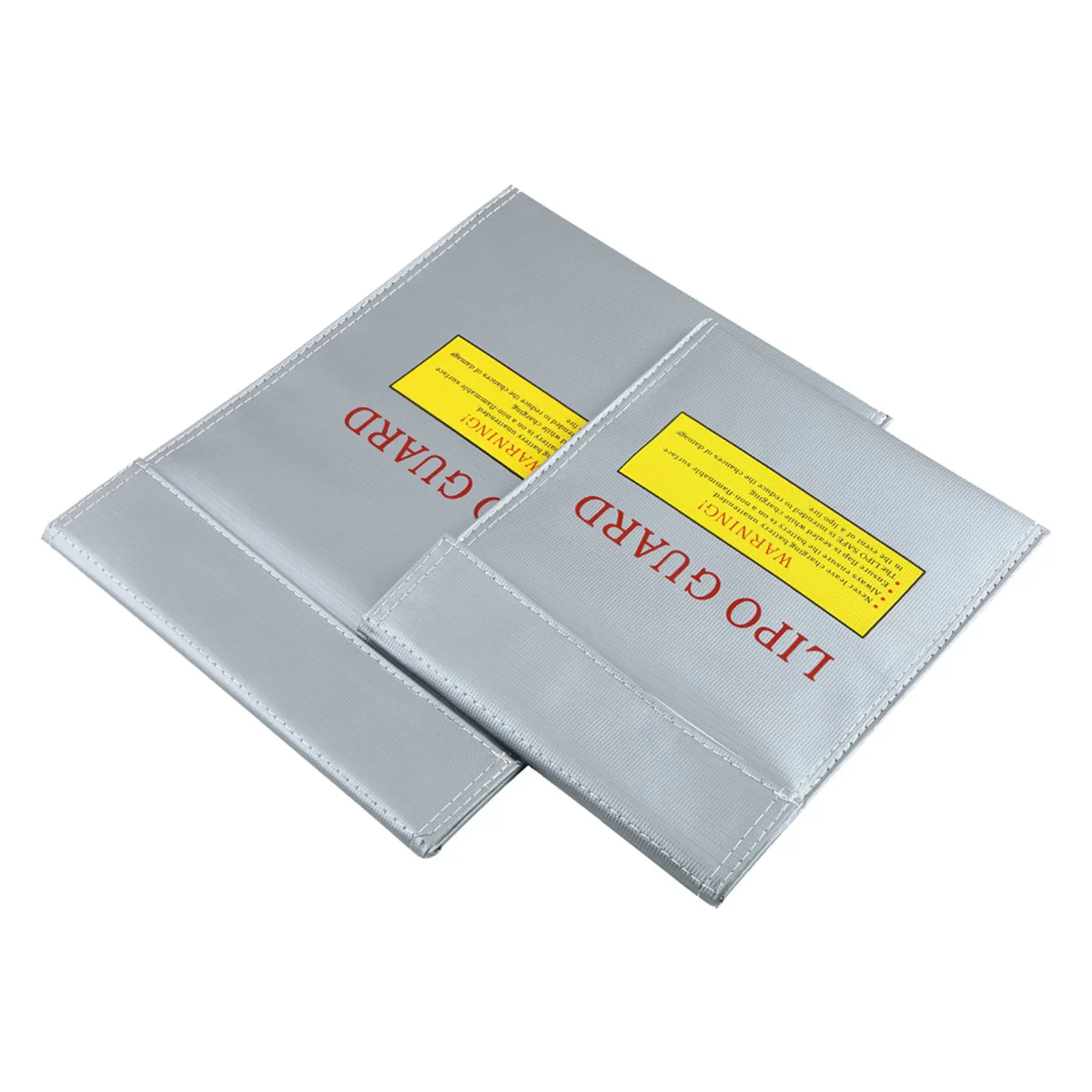 2Pcs Explosion-Proof Battery Bag Fire Resistant Lipo Storage Case Safe Charging Pouch for Rc Travel