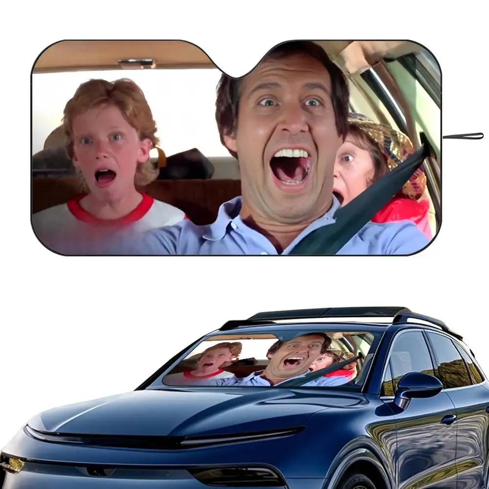 National Lampoon's Vacation Car SunShade Windshield Foldable Three-layer Insulation Sunshade By Suction Cup Blocks UV Rays Sun