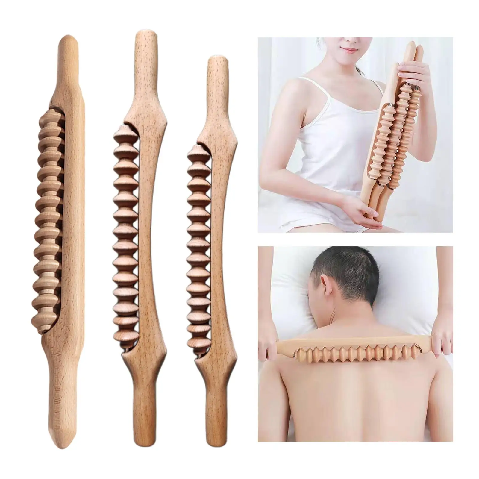 Professional Wooden Wood Beech Gua Sha Massage Tool for Release Arms Pain