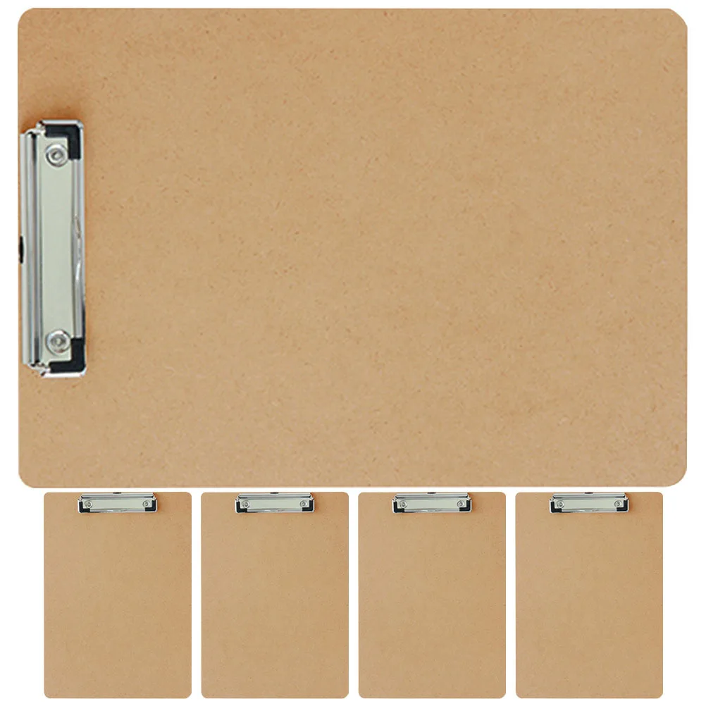 5 pçs pasta de arquivo de escritório placa de suporte de escrita flexível prático uso de longo prazo prancheta de desenho de conferência