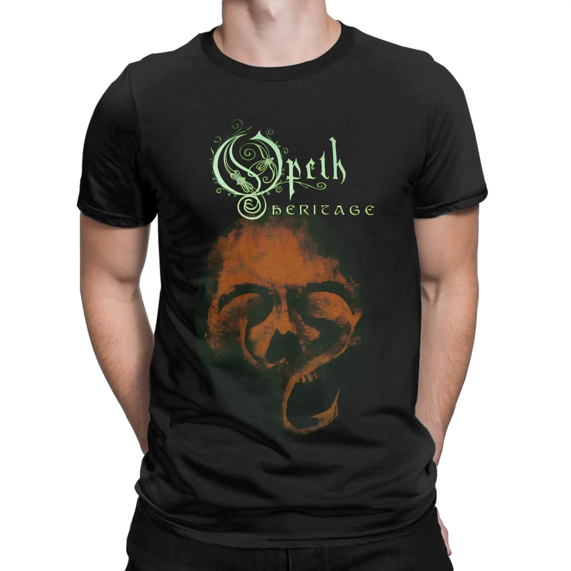 Progressive Metal Opeth Band T-Shirt Beach  Cotton T Shirts For Couple Print Tshirt Short-Sleeved Y2K Retro Top Tees