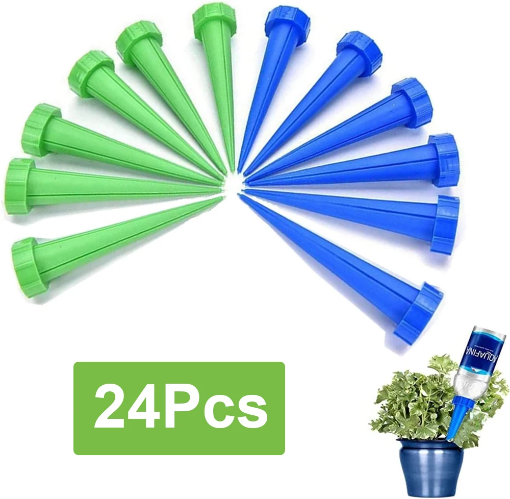 

24Pcs Automatic Dripping Irrigation Watering System Dripper Spike Kits Garden Household Plant Flower Automatic Waterer Tools