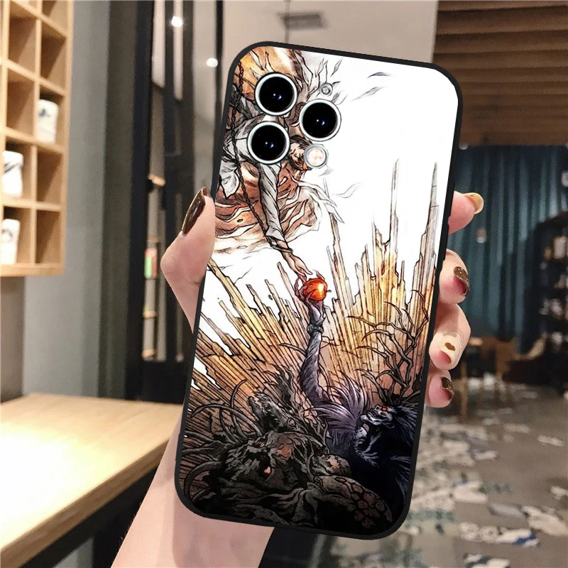 เคสโทรศัพท์ลายอนิเมะเดธโน้ต สำหรับ iPhone 17 Pro Max, Air 16, 15, 14, 13 Pro Max, 15, 16 Pro, 15 Plus